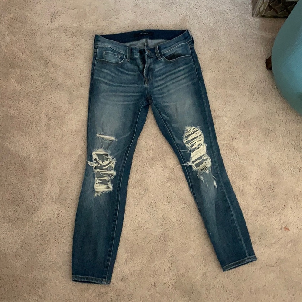 J Brand ripped ankle jeans size 28